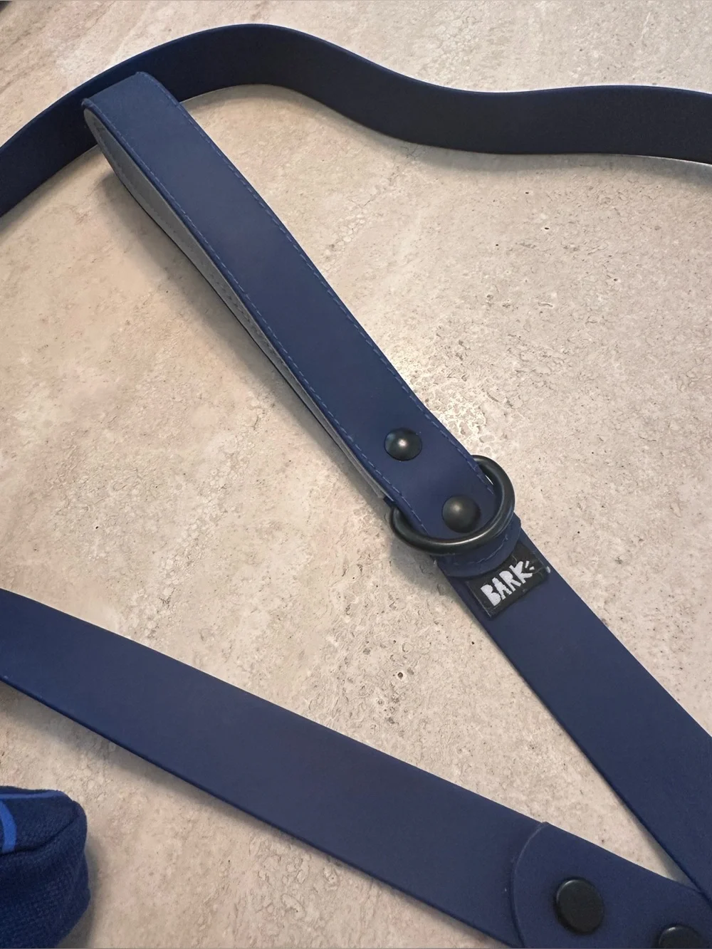 BarkBox Navy Blue Walk Kit: Waterproof Leash + Travel Bowl & Poop Bag Holder Set
